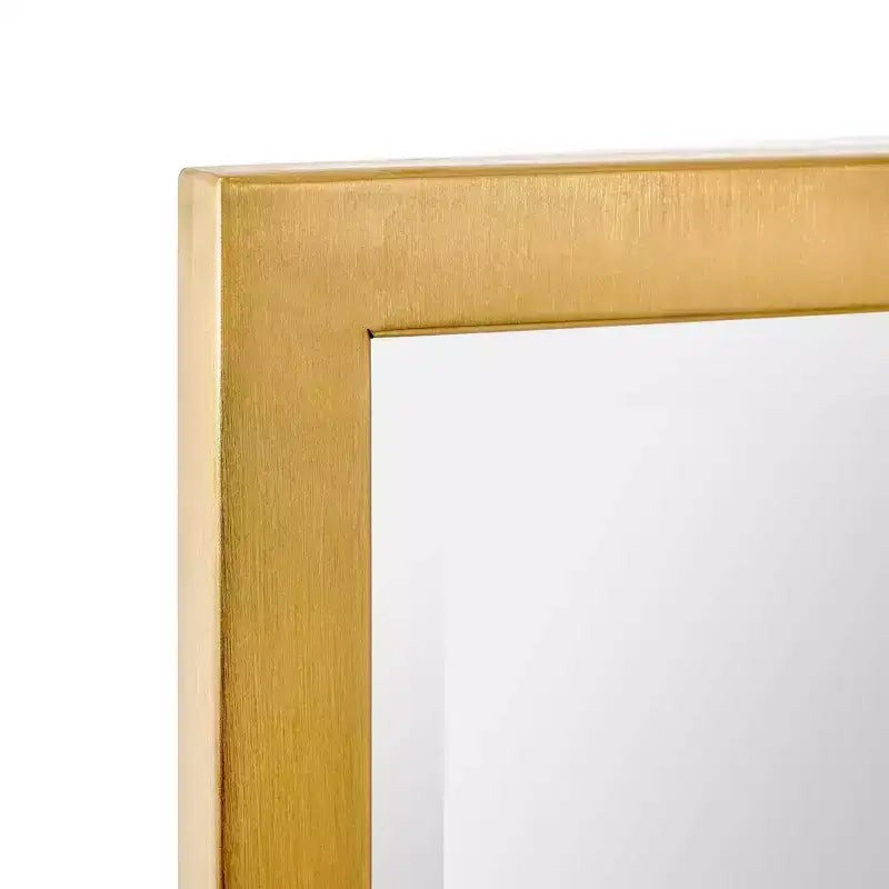 Mobiletto da bagno a incasso 16"x26" in oro spazzolato con specchio bisellato