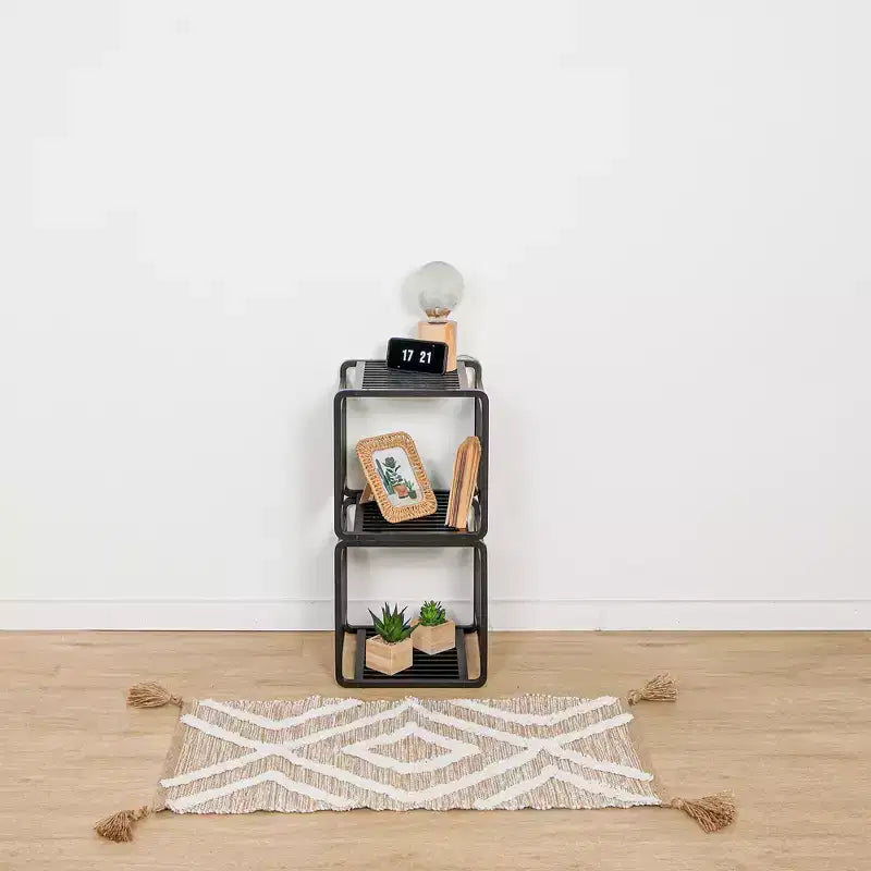 Smart Kube Bamboo Cube Storage, Organizzatore a 13 Ripiani Impilabili