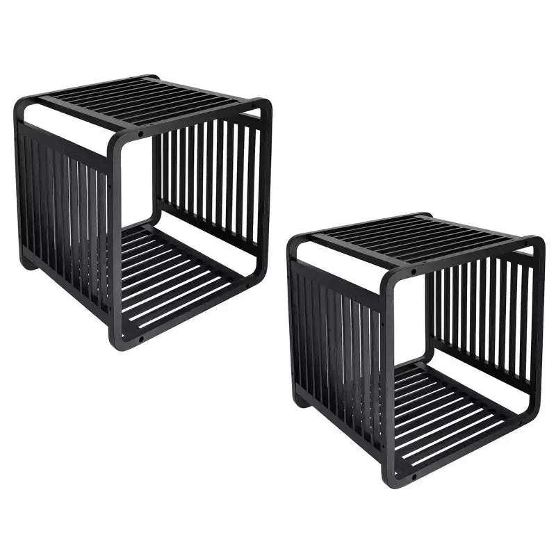 Smart Kube Bamboo Cube Storage, Organizzatore a 13 Ripiani Impilabili