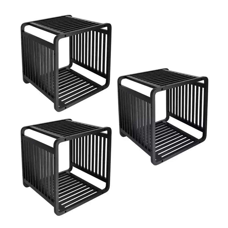 Smart Kube Bamboo Cube Storage, Organizzatore a 13 Ripiani Impilabili