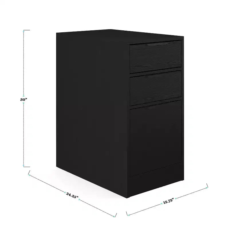 Scrivania modulare da ufficio con cassetto singolo e due cassettiere a 3 cassetti