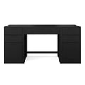 Scrivania modulare da ufficio con cassetto singolo e due cassettiere a 3 cassetti