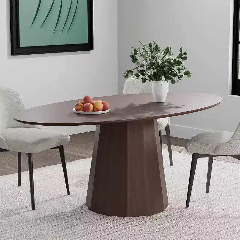 Tavolo da pranzo rotondo in legno massello in stile nordico da 67 pollici, tavolo rotondo grande moderno e semplice per casa e ristorante, design di lusso leggero