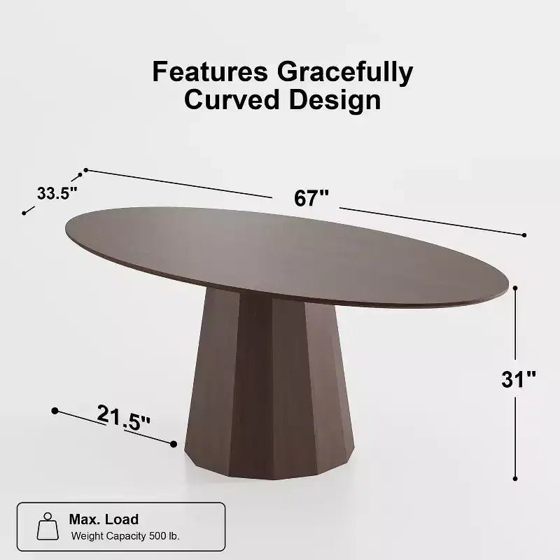 Tavolo da pranzo rotondo in legno massello in stile nordico da 67 pollici, tavolo rotondo grande moderno e semplice per casa e ristorante, design di lusso leggero