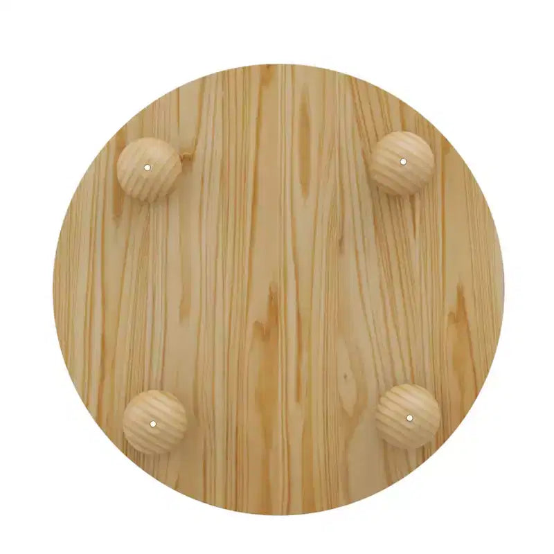 Tavolino moderno da caffè da 31,8 pollici, tavolino rotondo scanalato con contenitore, tavolino da cocktail in legno per soggiorno, camera da letto, ufficio