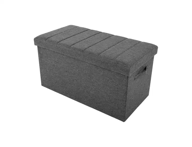 Baule Contenitore Trapuntato a Canali con Maniglie, 76,2 L x 39,9 P x 39,9 A cm