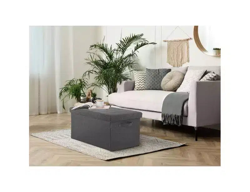 Baule Contenitore Trapuntato a Canali con Maniglie, 76,2 L x 39,9 P x 39,9 A cm
