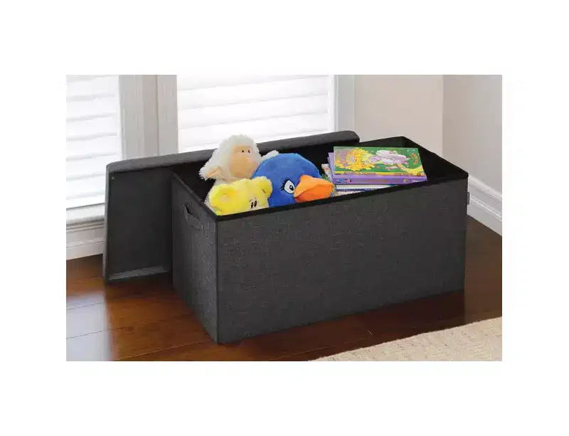 Baule Contenitore Trapuntato a Canali con Maniglie, 76,2 L x 39,9 P x 39,9 A cm