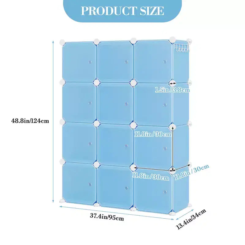 Organizzatore per Scarpiera, Scarpiera Portatile Impilabile con 2 Ganci, Contenitore Autoportante Salvaspazio per Camera da Letto, Armadio, Ingresso, Appartamento