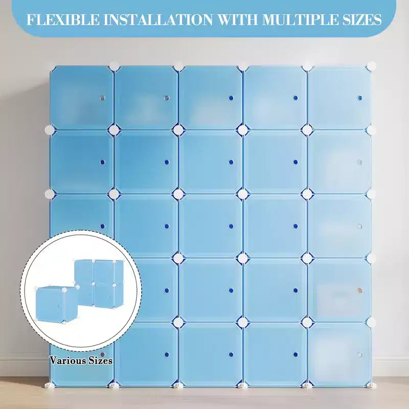 Organizzatore per Scarpiera, Scarpiera Portatile Impilabile con 2 Ganci, Contenitore Autoportante Salvaspazio per Camera da Letto, Armadio, Ingresso, Appartamento