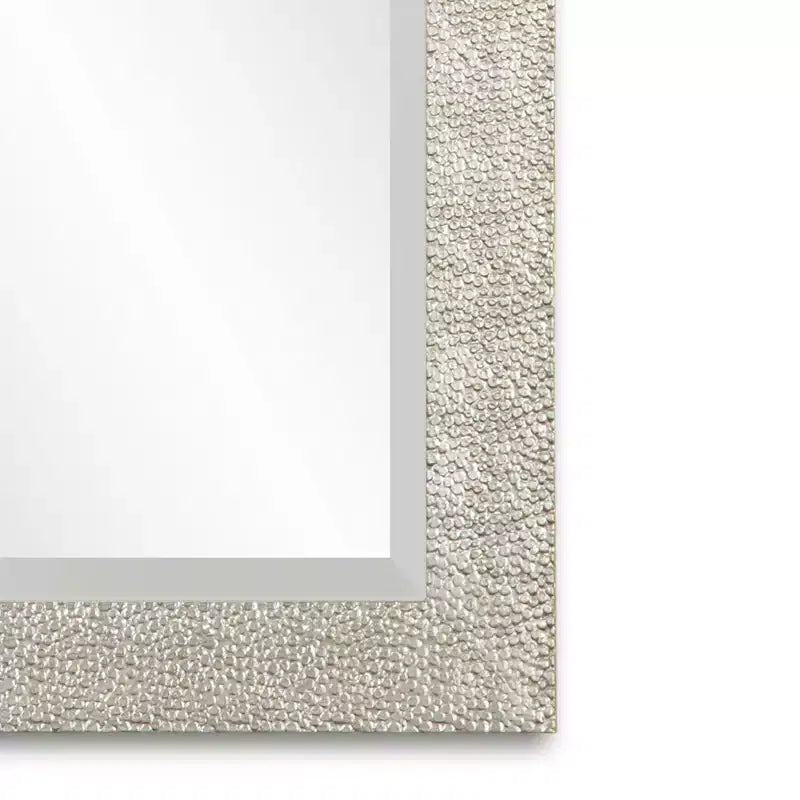 Specchio da parete anticato color argento 29 x 41