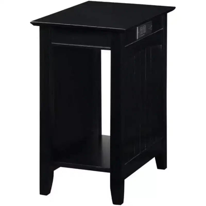 Tavolino Rettangolare con Piano in Legno 1 pezzo