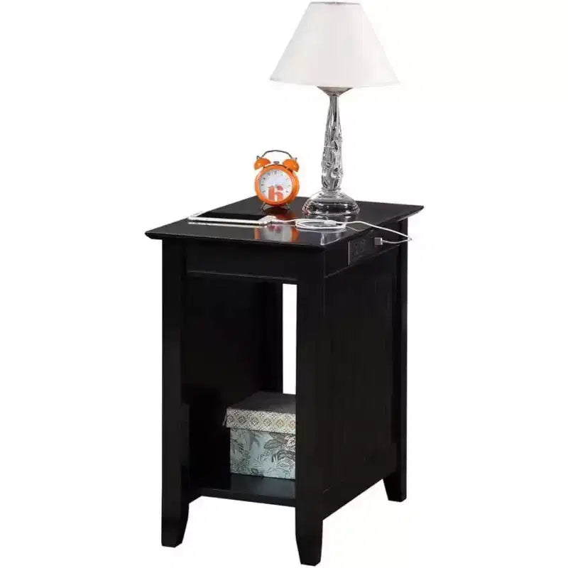 Tavolino Rettangolare con Piano in Legno 1 pezzo