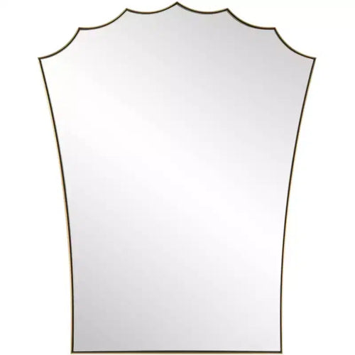 Uttermost Monarch 24 x 30.5 Plated Antique Brass Vanity Mirror