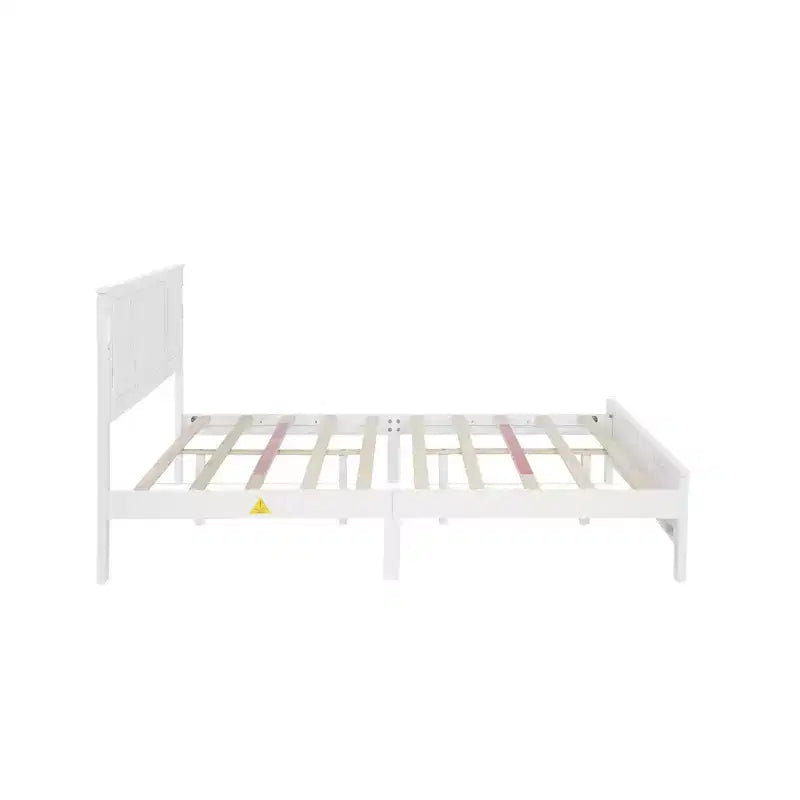 Letto moderno in legno con testiera, pediera e luci a pannello alto
